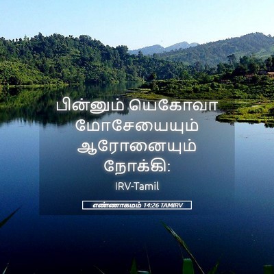 Picture 05 - எண்ணாகமம் 14:26 TAMIRV - பின்னும் யெகோவா - Bible Verse Picture