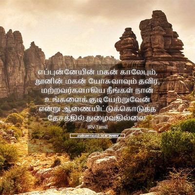 Picture 05 - எண்ணாகமம் 14:30 TAMIRV - எப்புன்னேயின் - Bible Verse Picture