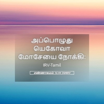 Picture 05 - எண்ணாகமம் 16:44 TAMIRV - அப்பொழுது யெகோவா - Bible Verse Picture