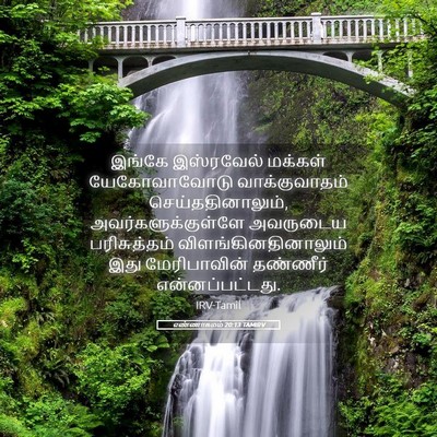Picture 05 - எண்ணாகமம் 20:13 TAMIRV - இங்கே இஸ்ரவேல் - Bible Verse Picture
