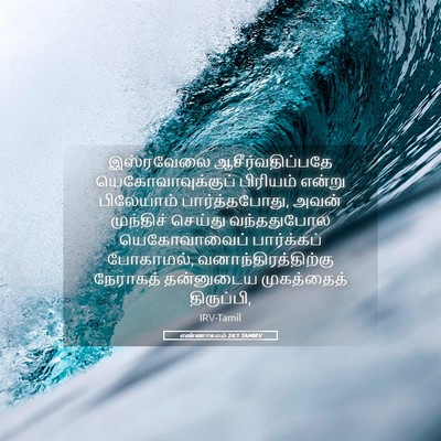 Picture 05 - எண்ணாகமம் 24:1 TAMIRV - இஸ்ரவேலை - Bible Verse Picture