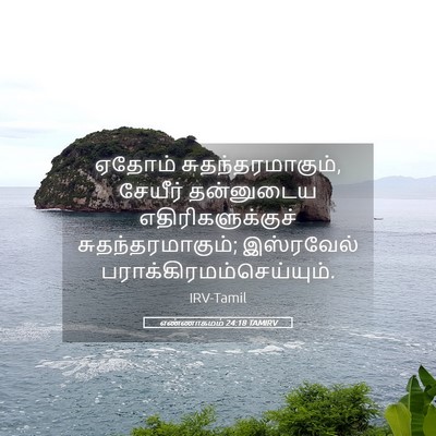 Picture 05 - எண்ணாகமம் 24:18 TAMIRV - ஏதோம் - Bible Verse Picture