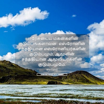 Picture 05 - எண்ணாகமம் 26:21 TAMIRV - பாரேசுடைய - Bible Verse Picture