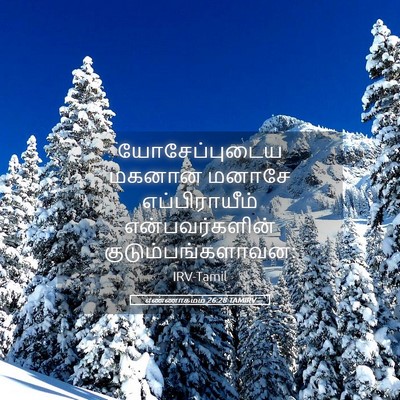 Picture 05 - எண்ணாகமம் 26:28 TAMIRV - யோசேப்புடைய மகனான - Bible Verse Picture