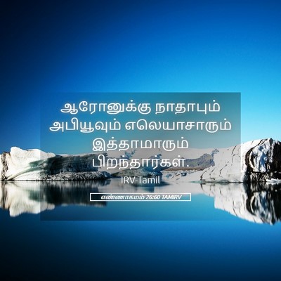 Picture 05 - எண்ணாகமம் 26:60 TAMIRV - ஆரோனுக்கு - Bible Verse Picture