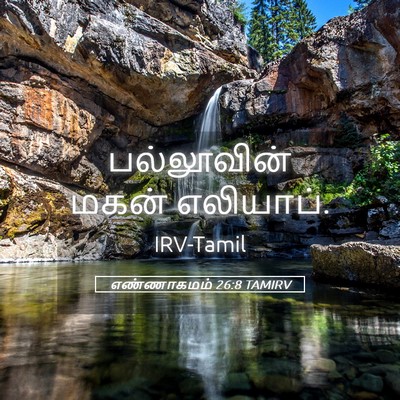 Picture 05 - எண்ணாகமம் 26:8 TAMIRV - பல்லூவின் மகன் - Bible Verse Picture