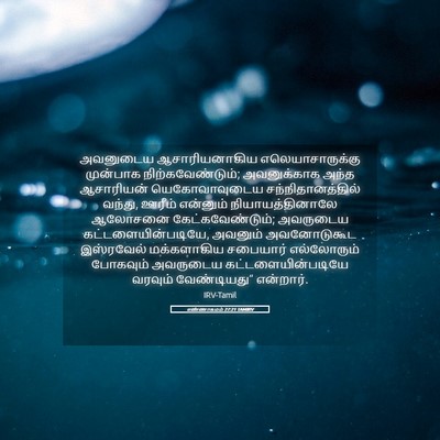 Picture 05 - எண்ணாகமம் 27:21 TAMIRV - அவனுடைய - Bible Verse Picture