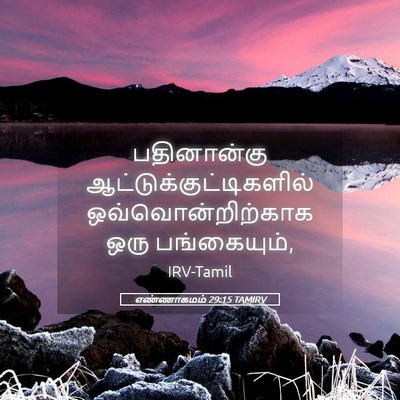 Picture 05 - எண்ணாகமம் 29:15 TAMIRV - பதினான்கு - Bible Verse Picture