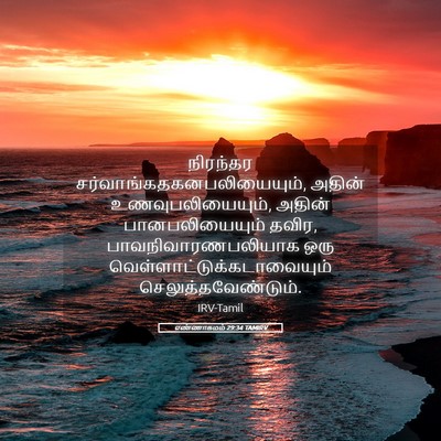 Picture 05 - எண்ணாகமம் 29:34 TAMIRV - நிரந்தர - Bible Verse Picture