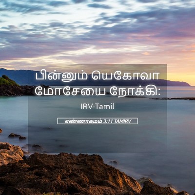Picture 05 - எண்ணாகமம் 3:11 TAMIRV - பின்னும் யெகோவா - Bible Verse Picture