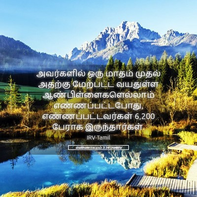 Picture 05 - எண்ணாகமம் 3:34 TAMIRV - அவர்களில் ஒரு - Bible Verse Picture
