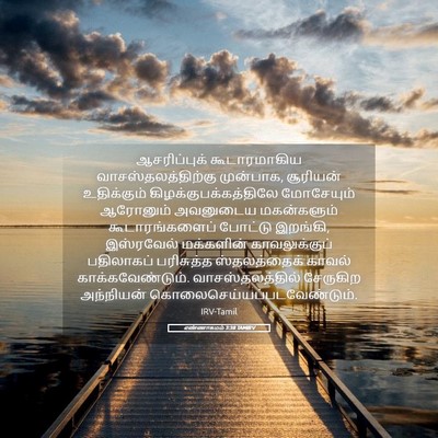 Picture 05 - எண்ணாகமம் 3:38 TAMIRV - ஆசரிப்புக் - Bible Verse Picture