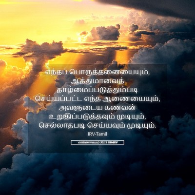 Picture 05 - எண்ணாகமம் 30:13 TAMIRV - எந்தப் - Bible Verse Picture