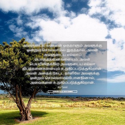 Picture 05 - எண்ணாகமம் 30:14 TAMIRV - அவளுடைய கணவன் - Bible Verse Picture
