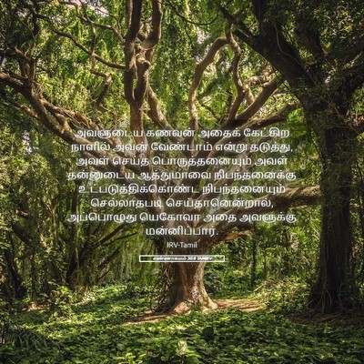 Picture 05 - எண்ணாகமம் 30:8 TAMIRV - அவளுடைய கணவன் - Bible Verse Picture