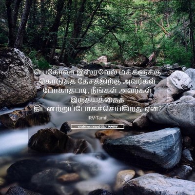 Picture 05 - எண்ணாகமம் 32:7 TAMIRV - யெகோவா இஸ்ரவேல் - Bible Verse Picture