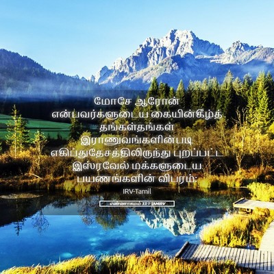 Picture 05 - எண்ணாகமம் 33:1 TAMIRV - மோசே ஆரோன் - Bible Verse Picture
