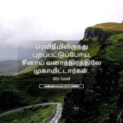 Picture 05 - எண்ணாகமம் 33:15 TAMIRV - ரெவிதீமிலிருந்து - Bible Verse Picture