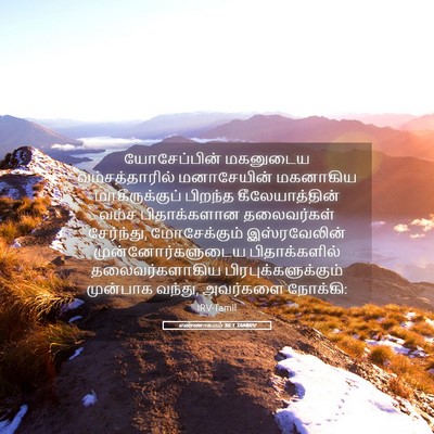 Picture 05 - எண்ணாகமம் 36:1 TAMIRV - யோசேப்பின் - Bible Verse Picture