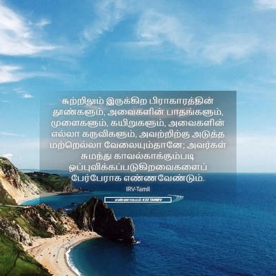 Picture 05 - எண்ணாகமம் 4:32 TAMIRV - சுற்றிலும் - Bible Verse Picture