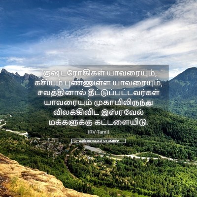 Picture 05 - எண்ணாகமம் 5:2 TAMIRV - “குஷ்டரோகிகள் - Bible Verse Picture