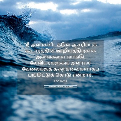Picture 05 - எண்ணாகமம் 7:5 TAMIRV - “நீ - Bible Verse Picture