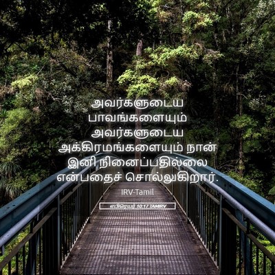 Picture 05 - எபிரெயர் 10:17 TAMIRV - அவர்களுடைய - Bible Verse Picture