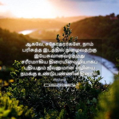 Picture 05 - எபிரெயர் 10:19 TAMIRV - ஆகவே, சகோதரர்களே, - Bible Verse Picture
