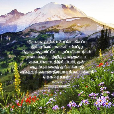 Picture 05 - எபிரெயர் 11:22 TAMIRV - விசுவாசத்தினாலே - Bible Verse Picture