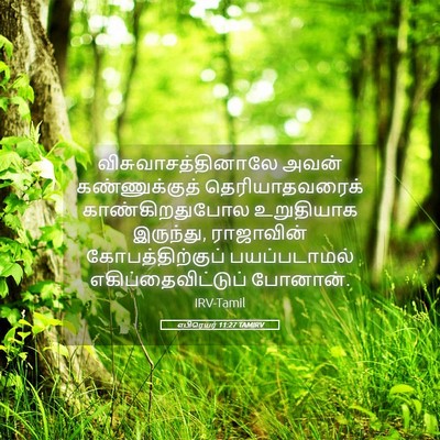 Picture 05 - எபிரெயர் 11:27 TAMIRV - விசுவாசத்தினாலே - Bible Verse Picture