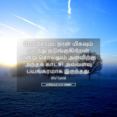 Picture 05 - எபிரெயர் 12:21 TAMIRV - மோசேயும்: நான் - Bible Verse Picture