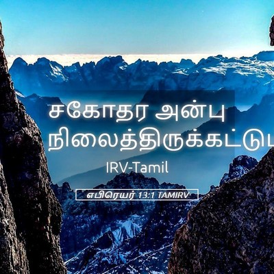 Picture 05 - எபிரெயர் 13:1 TAMIRV - சகோதர அன்பு - Bible Verse Picture