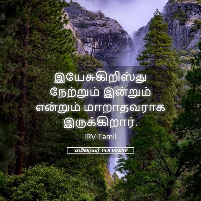 Picture 05 - எபிரெயர் 13:8 TAMIRV - இயேசுகிறிஸ்து - Bible Verse Picture