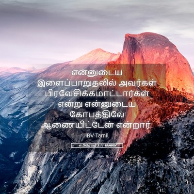 Picture 05 - எபிரெயர் 3:11 TAMIRV - என்னுடைய - Bible Verse Picture