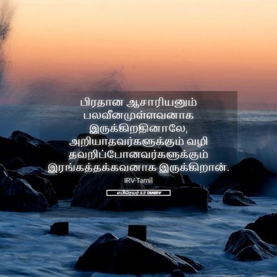 Picture 05 - எபிரெயர் 5:2 TAMIRV - பிரதான ஆசாரியனும் - Bible Verse Picture