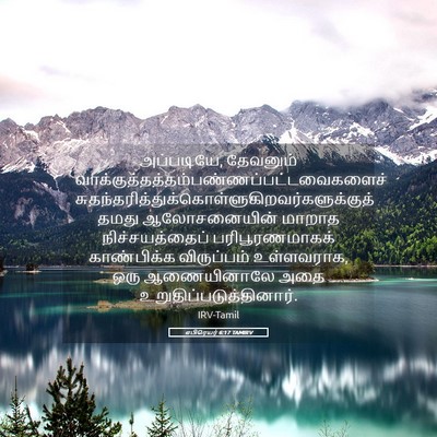 Picture 05 - எபிரெயர் 6:17 TAMIRV - அப்படியே, தேவனும் - Bible Verse Picture
