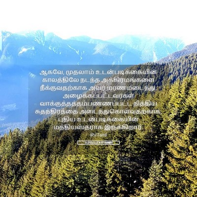 Picture 05 - எபிரெயர் 9:15 TAMIRV - ஆகவே, முதலாம் - Bible Verse Picture