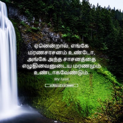 Picture 05 - எபிரெயர் 9:16 TAMIRV - ஏனென்றால், எங்கே - Bible Verse Picture