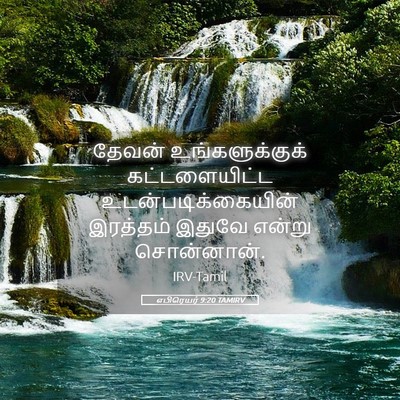 Picture 05 - எபிரெயர் 9:20 TAMIRV - தேவன் - Bible Verse Picture