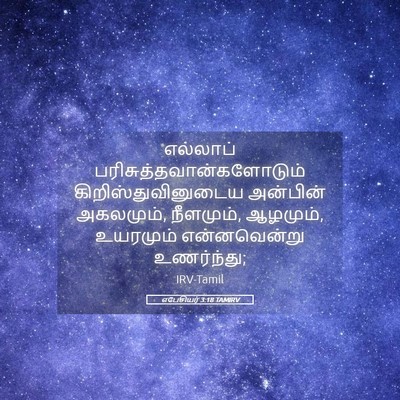 Picture 05 - எபேசியர் 3:18 TAMIRV - எல்லாப் - Bible Verse Picture