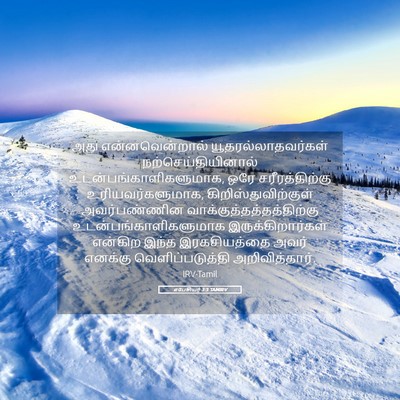 Picture 05 - எபேசியர் 3:3 TAMIRV - அது என்னவென்றால் - Bible Verse Picture