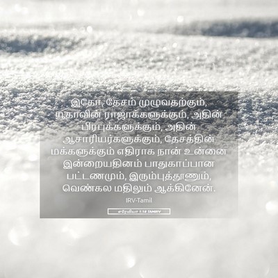 Picture 05 - எரேமியா 1:18 TAMIRV - இதோ, தேசம் - Bible Verse Picture