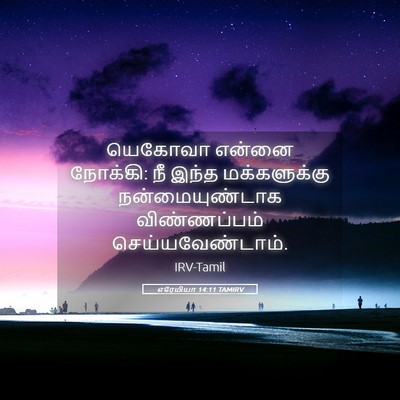 Picture 05 - எரேமியா 14:11 TAMIRV - யெகோவா என்னை - Bible Verse Picture