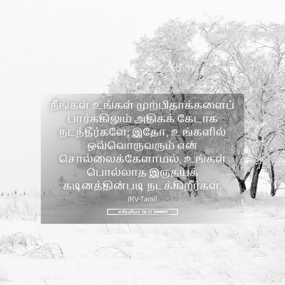 Picture 05 - எரேமியா 16:12 TAMIRV - நீங்கள் உங்கள் - Bible Verse Picture