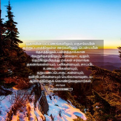 Picture 05 - எரேமியா 17:26 TAMIRV - யூதாவின் - Bible Verse Picture