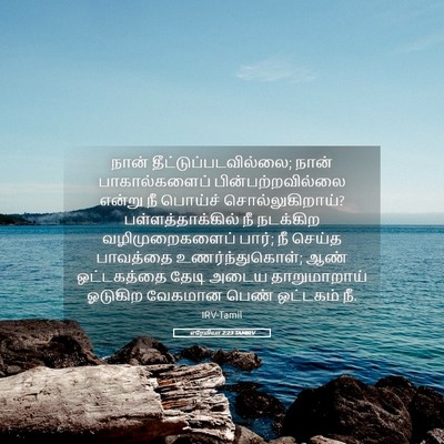 Picture 05 - எரேமியா 2:23 TAMIRV - நான் - Bible Verse Picture