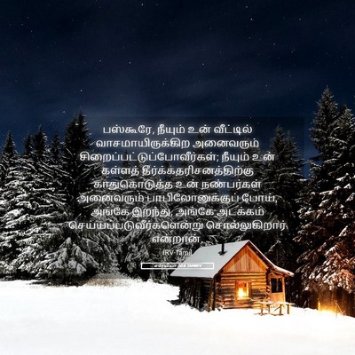 Picture 05 - எரேமியா 20:6 TAMIRV - பஸ்கூரே, நீயும் - Bible Verse Picture