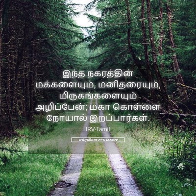 Picture 05 - எரேமியா 21:6 TAMIRV - இந்த நகரத்தின் - Bible Verse Picture