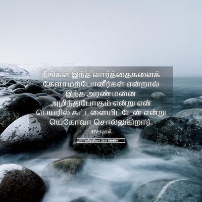 Picture 05 - எரேமியா 22:5 TAMIRV - நீங்கள் இந்த - Bible Verse Picture
