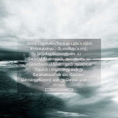 Picture 05 - எரேமியா 25:38 TAMIRV - அவர் - Bible Verse Picture